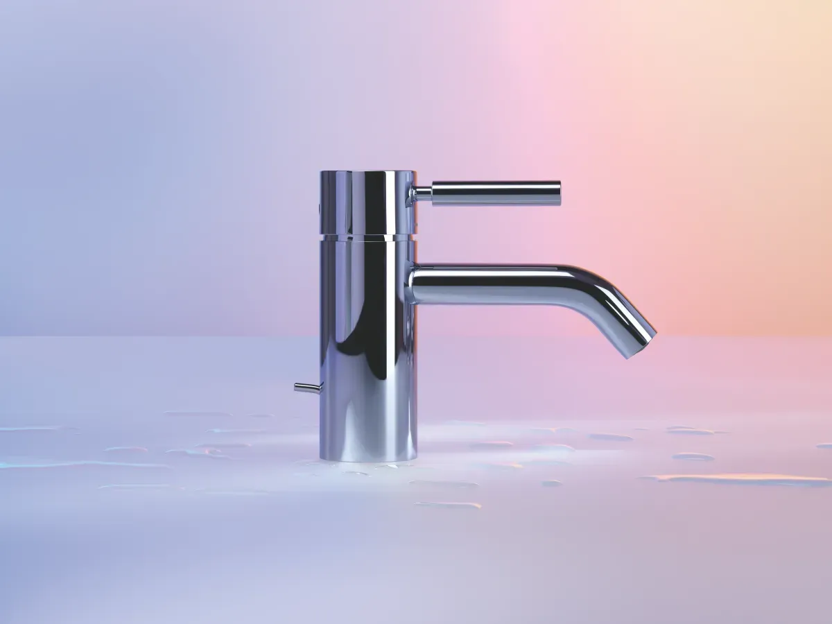 Dornbracht META in Chrom — Bad-Armatur in ikonischer Form